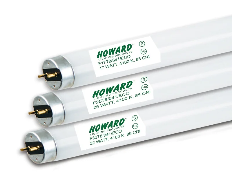 Track lighting with a decorative track designHoward Lighting F25T8/835/ECO 25W T8 Low Mercury Linear Fluorescent Tube 3500K - Case 25 Track lighting with a decorative track designHoward Lighting F25T8/835/ECO 25W T8 Low Mercury Linear Fluorescent Tube 3500K - Case 25