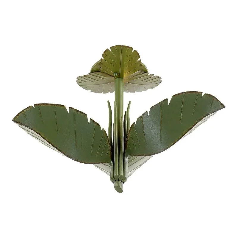 Track lighting with motion - sensor capabilitiesBanana Leaf Semi-Flush Mount
