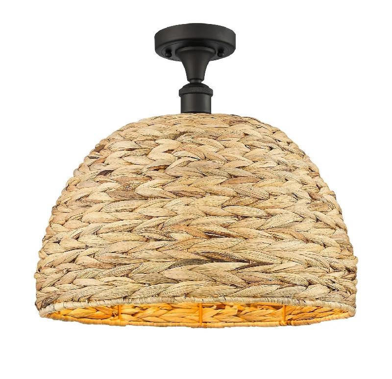 Industrial Lighting for Textile MillsDowntown Urban One Light Semi-Flush Mount