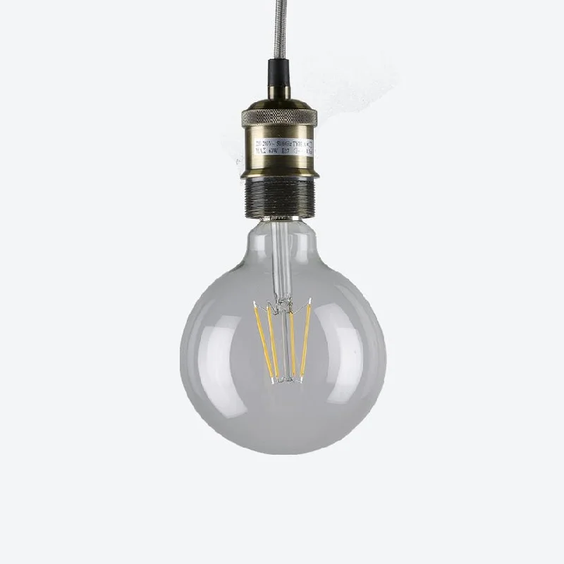 Track lighting with integrated LED driversG125 E27 6W 3K FILAMENT