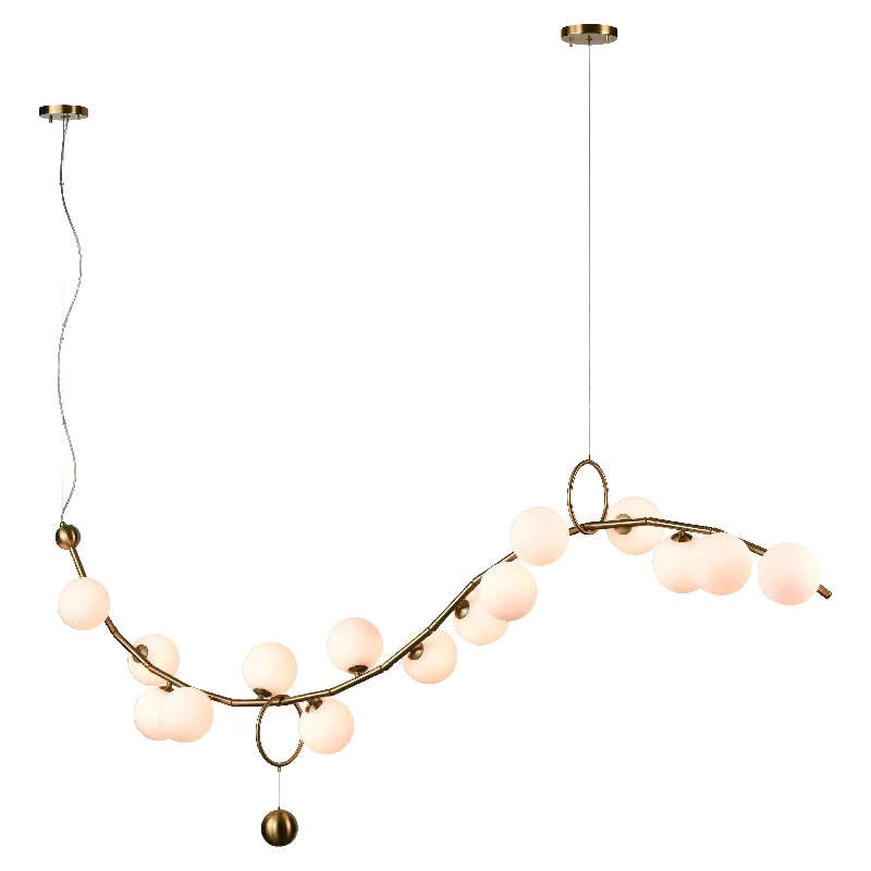 Track lighting for rental propertiesAcuminate 61" Wide 15-Light Linear Chandelier
