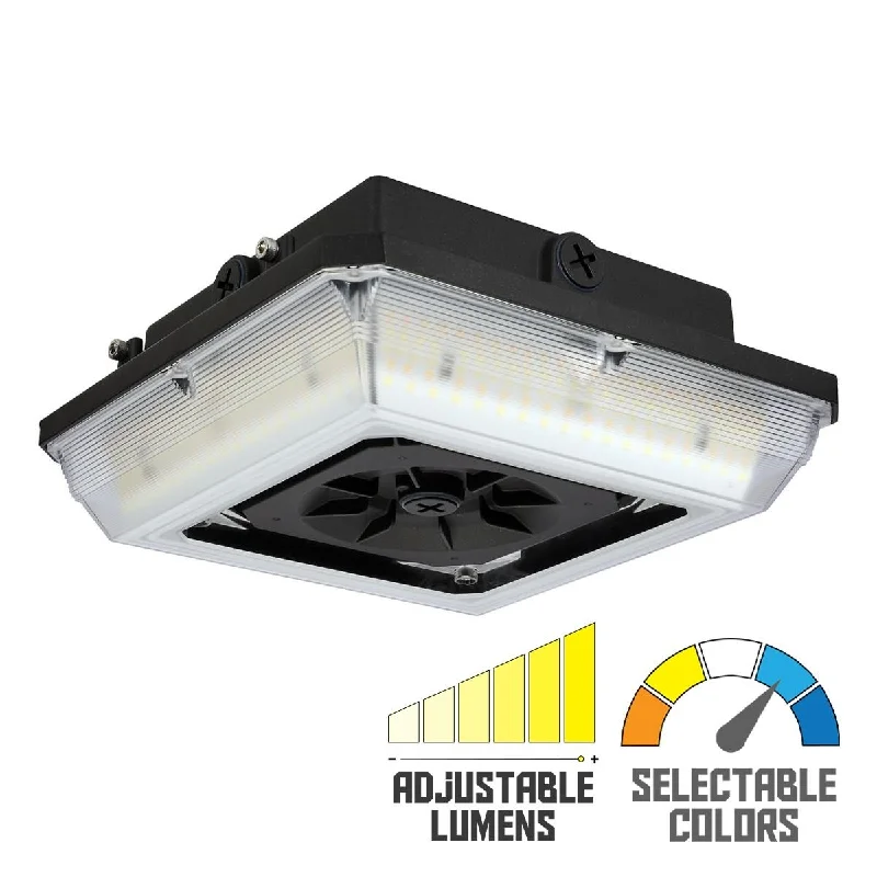 Industrial Ceiling - Mounted Lighting for Assembly PlantsLED Parking Garage Canopy Light, 6280 Lumens, 20/50 Watts, 30K/40K/50K, 120-277V Industrial Ceiling - Mounted Lighting for Assembly PlantsLED Parking Garage Canopy Light, 6280 Lumens, 20/50 Watts, 30K/40K/50K, 120-277V