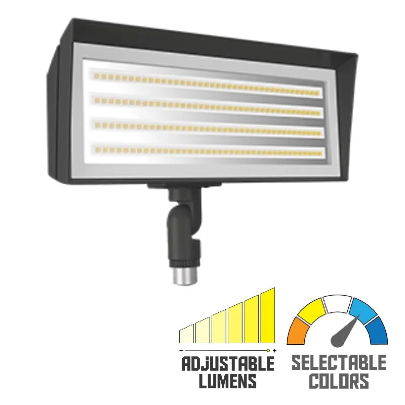 Industrial Exit Sign Lighting for Quick EvacuationLED Flood Light, 18/39W, 6240 Lumens, 4000K/5000K, 120-277V, Knuckle mount, Bronze Industrial Exit Sign Lighting for Quick EvacuationLED Flood Light, 18/39W, 6240 Lumens, 4000K/5000K, 120-277V, Knuckle mount, Bronze
