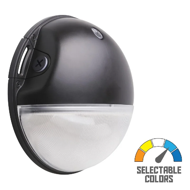 Industrial Lighting for Metal Fabrication ShopsLED Mini Wall Pack With Photocell, 20 Watts, 2800 Lumens, 30K/40K/50K, 120-277V, Bronze Finish Industrial Lighting for Metal Fabrication ShopsLED Mini Wall Pack With Photocell, 20 Watts, 2800 Lumens, 30K/40K/50K, 120-277V, Bronze Finish