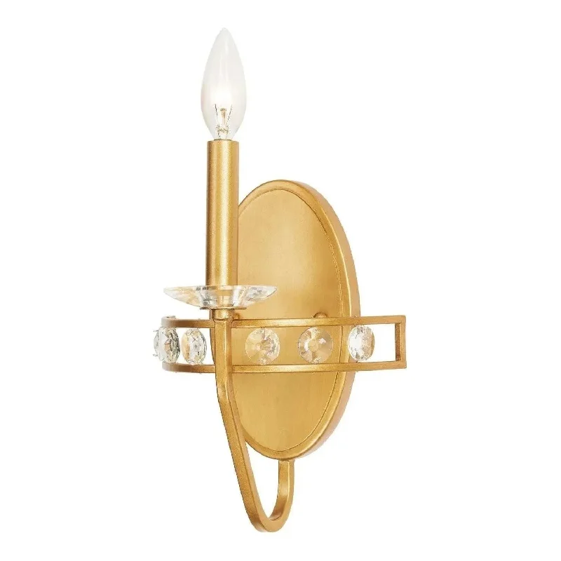 Track lighting with colored glass accentsMonroe Wall Sconce