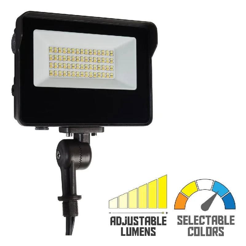 Industrial Area Lighting for Large Open SpacesLED Flood Light, 15/35 Watts, 5000 Lumens, 30K/40K/50K, 120-347V, Knuckle Mount Industrial Area Lighting for Large Open SpacesLED Flood Light, 15/35 Watts, 5000 Lumens, 30K/40K/50K, 120-347V, Knuckle Mount