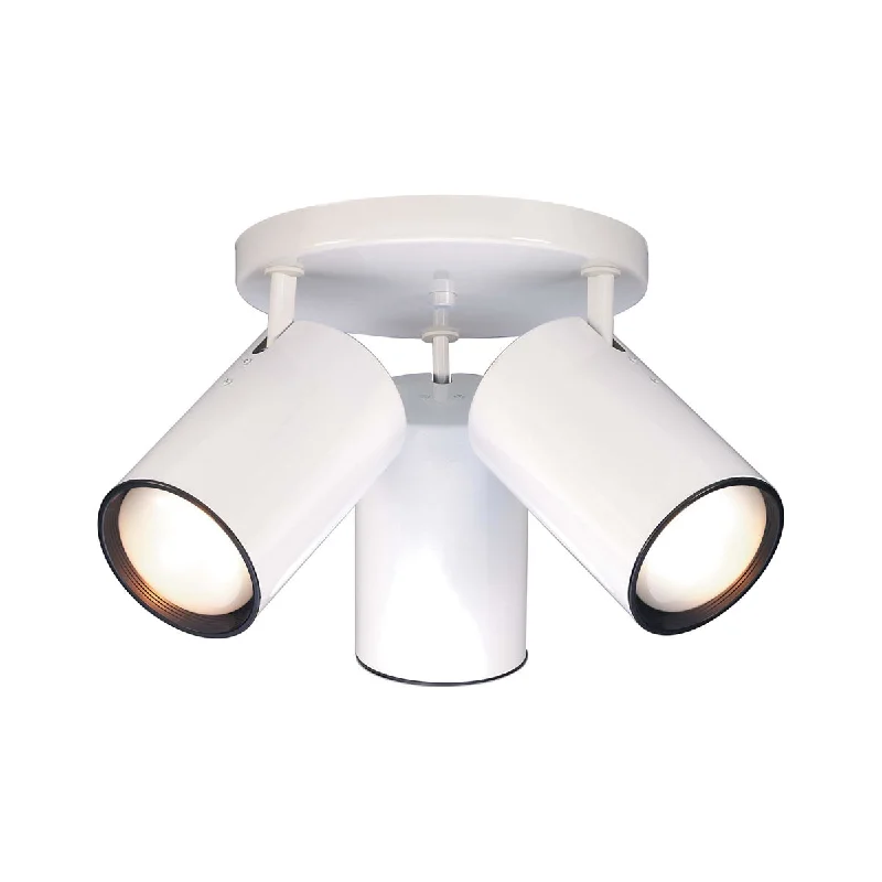 Industrial Lighting for Printing Press FacilitiesLED Monopoint Straight Cylinder 3 Lights 50W Max. R30, White Industrial Lighting for Printing Press FacilitiesLED Monopoint Straight Cylinder 3 Lights 50W Max. R30, White