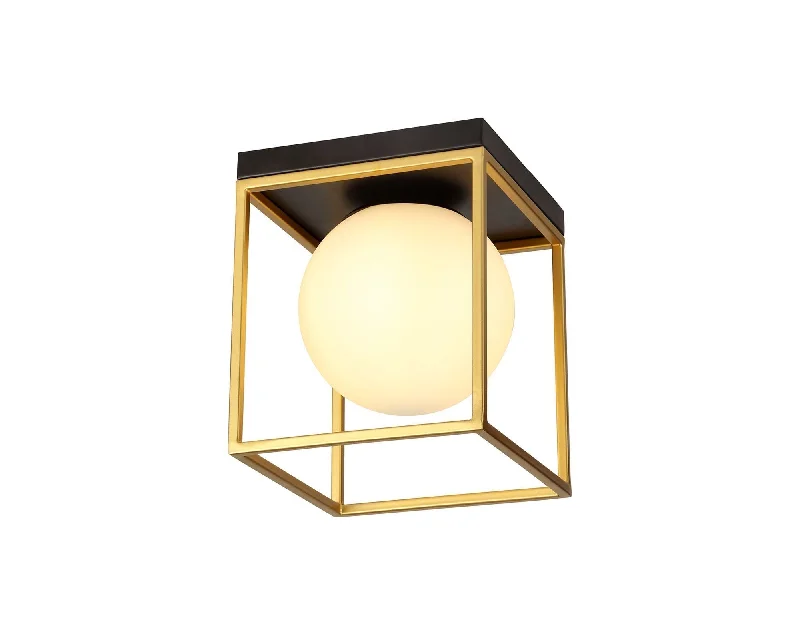 Waterproof track lighting for bathroomsCannes Square Ceiling Flush, 1 Light E14, Matt Black/Painted Gold Waterproof track lighting for bathroomsCannes Square Ceiling Flush, 1 Light E14, Matt Black/Painted Gold