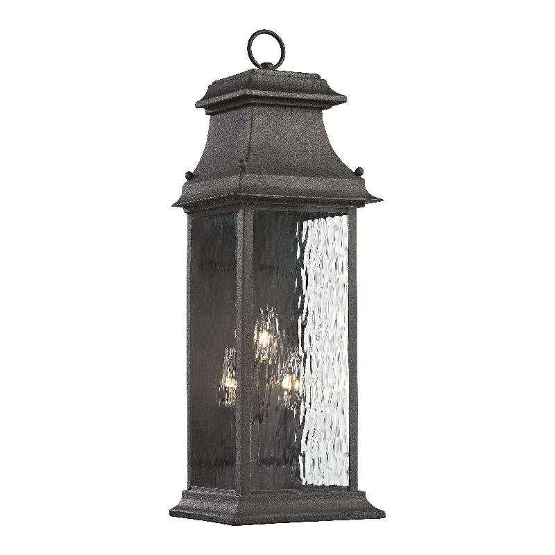 Track lighting with a sleek profileForged Provincial 23" High 3-Light Outdoor Sconce Track lighting with a sleek profileForged Provincial 23" High 3-Light Outdoor Sconce