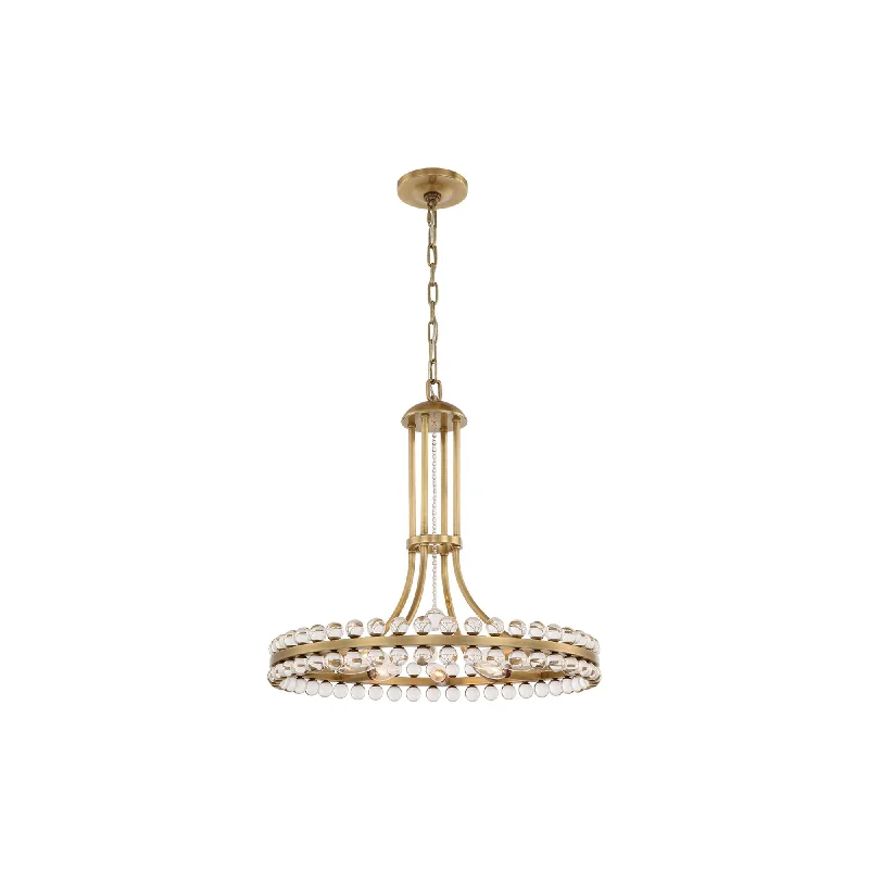 Wireless track lighting for easy installationClover Chandelier