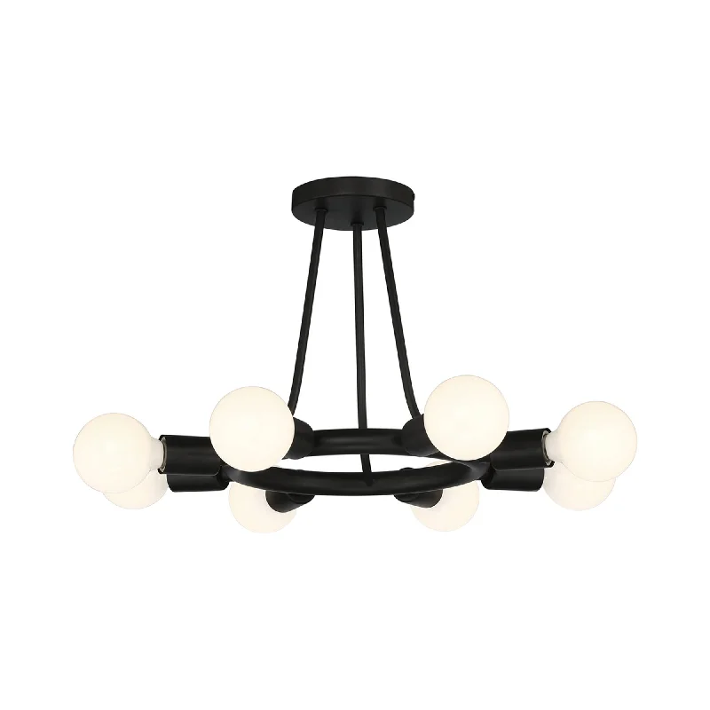 Track lighting with a decorative track designDakota Semi Flush Mount Ceiling Light