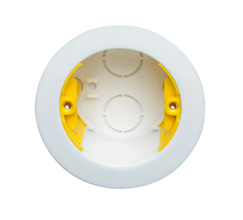 Commercial - grade track lighting for storesAppleby Circular Dry Lining Installation Box with 2 x 20mm Knockouts 35mm
