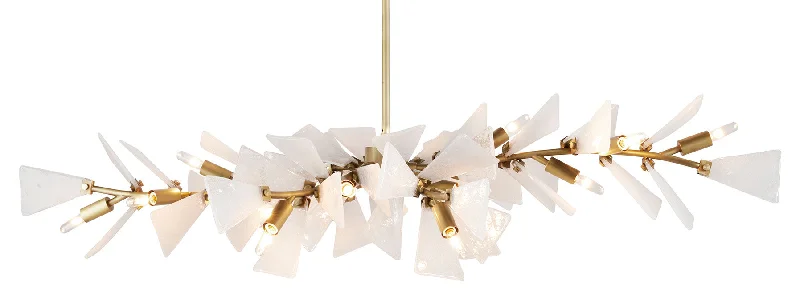 Track lighting for adding a touch of eleganceDelmar Linear Chandelier