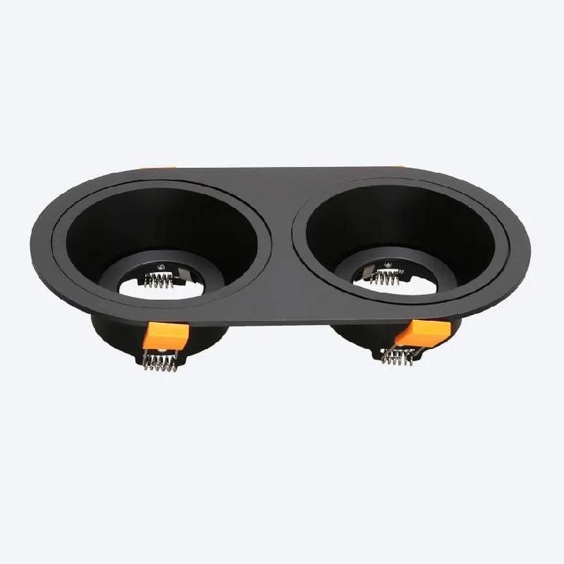 Track lighting with multiple heads for flexibilityRA2-2 EVOLITE TWIN FASCIA
