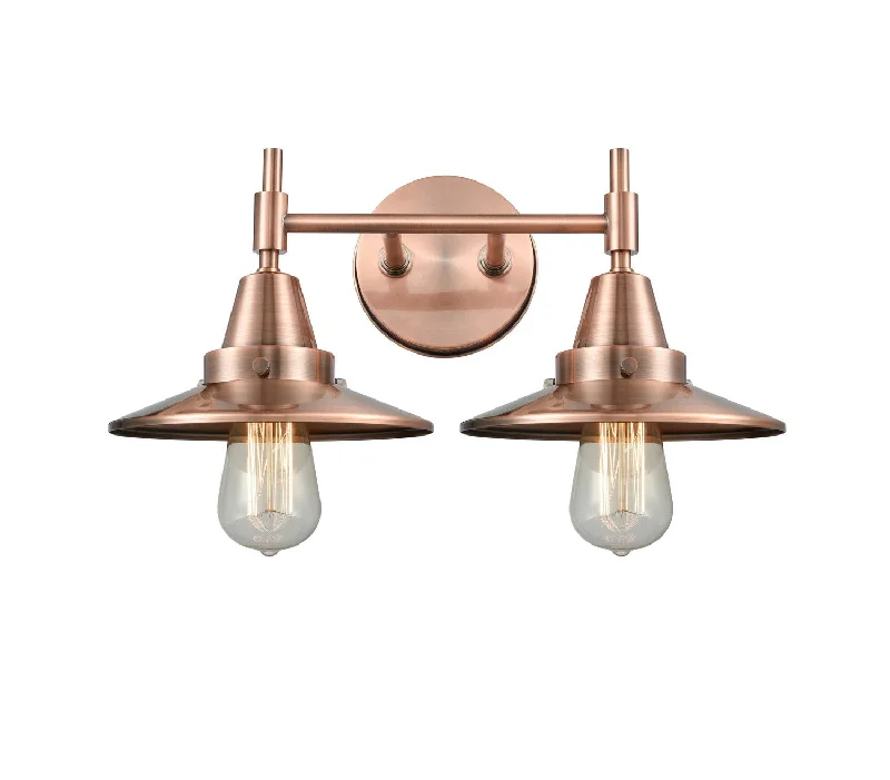 Industrial Task Lighting for Precision WorkstationsCaden Two Light Bath Vanity