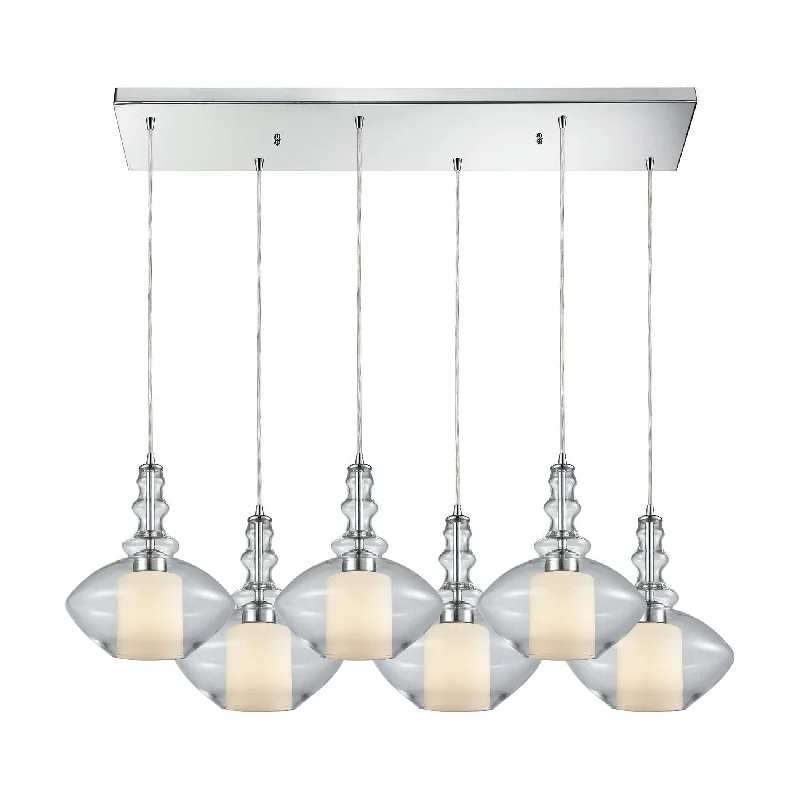 Track lighting for modernizing traditional interiorsAlora 6-Light Rectangular Pendant Track lighting for modernizing traditional interiorsAlora 6-Light Rectangular Pendant