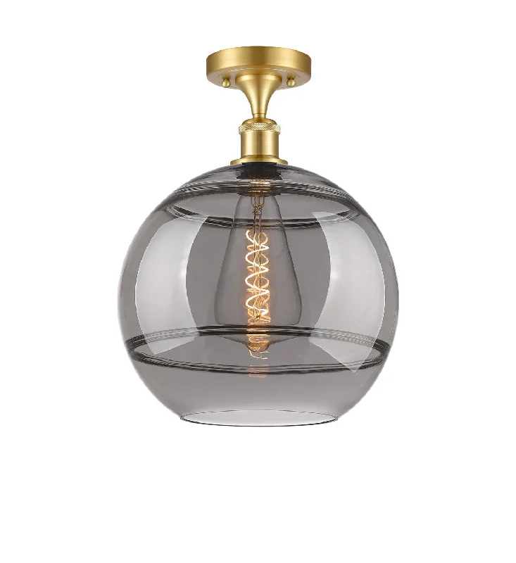 Dust - Resistant Industrial Lighting for Dirty WorkspacesBallston One Light Semi-Flush Mount