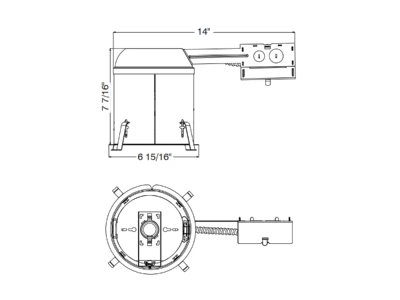 Track lighting for accentuating artworksTopaz RH6/RLED/IC/AT 6" LED Remodel Housing - IC - Air-Tight - Quick Connect Track lighting for accentuating artworksTopaz RH6/RLED/IC/AT 6" LED Remodel Housing - IC - Air-Tight - Quick Connect