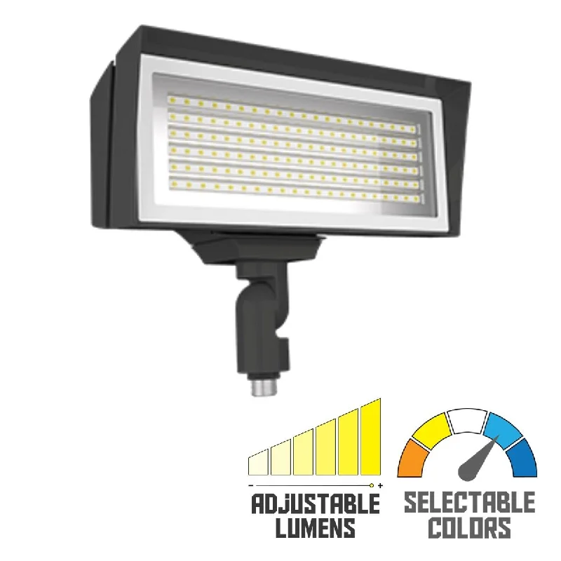 Industrial Wall - Mounted Lighting for Workshop WallsLED Flood Light, 52/80W, 10800 Lumens, 4000K/5000K, 120-277V, Knuckle Mount, Bronze Industrial Wall - Mounted Lighting for Workshop WallsLED Flood Light, 52/80W, 10800 Lumens, 4000K/5000K, 120-277V, Knuckle Mount, Bronze