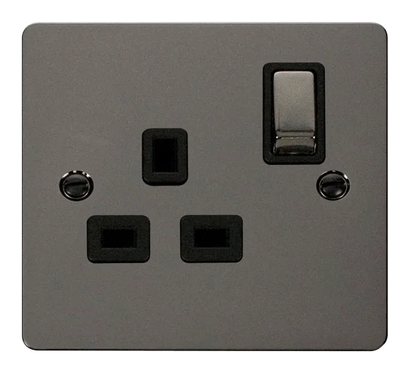 Low - voltage track lighting for safetyDefine Ingot 1 Gang 13A DP Switched Socket