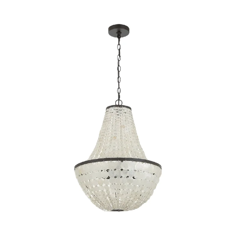 Track lighting with colored glass accentsBrielle Chandelier