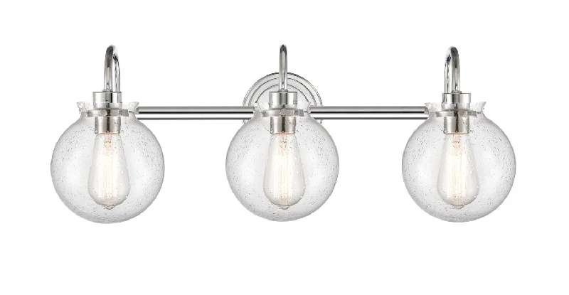 Industrial Lighting for Metal Fabrication ShopsThree Light Bath Vanity
