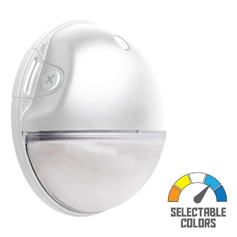 Shock - Resistant Industrial Lighting for Vibrating Machinery AreasLED Mini Wall Pack With Photocell, 20 Watts, 2800 Lumens, 30K/40K/50K, 120-277V, White Finish Shock - Resistant Industrial Lighting for Vibrating Machinery AreasLED Mini Wall Pack With Photocell, 20 Watts, 2800 Lumens, 30K/40K/50K, 120-277V, White Finish