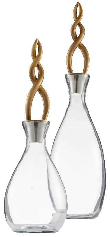 Track lighting for replacing old fluorescent fixturesElixir Decanters Set of 2