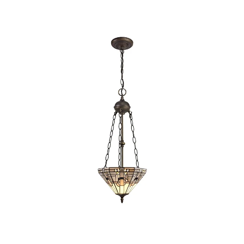 Track lighting for rental propertiesGuild 2/3/4 Light Uplighter Pendant E27 With 30cm Tiffany Shade, White/Grey/Black/Clear Crystal/Aged Antique Brass Track lighting for rental propertiesGuild 2/3/4 Light Uplighter Pendant E27 With 30cm Tiffany Shade, White/Grey/Black/Clear Crystal/Aged Antique Brass