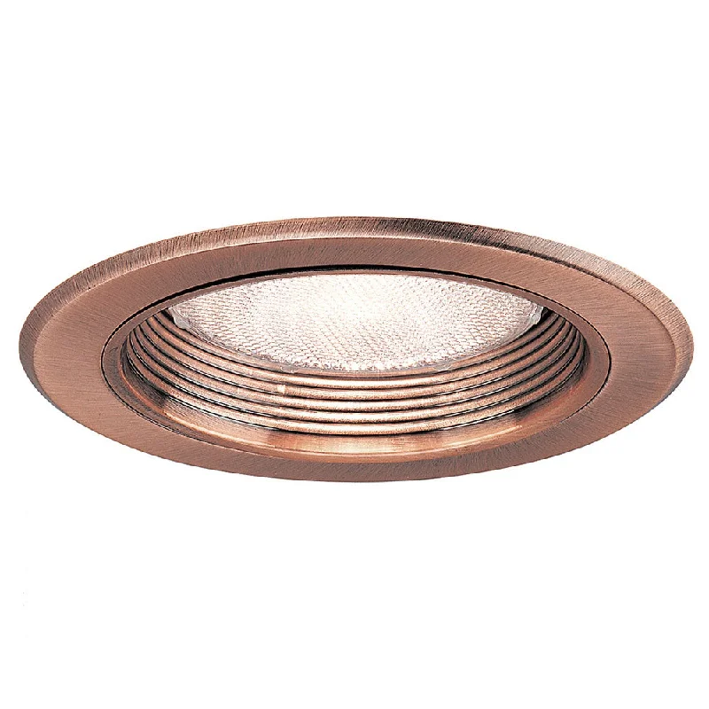 Contemporary track lighting in black finishNora NT-5010CO 5" Baffle Metal Trim Ring Copper