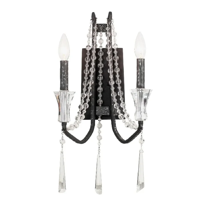 Track lighting with colored glass accentsBarcelona Wall Sconce