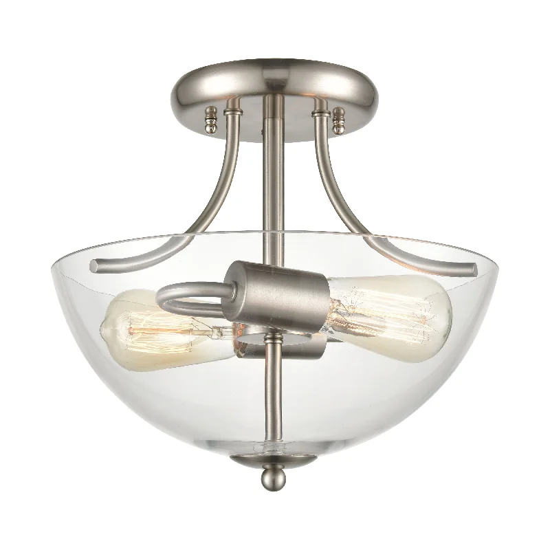 Track lighting with multiple heads for flexibilityAstoria 15" Wide 2-Light Semi Flush Mount Track lighting with multiple heads for flexibilityAstoria 15" Wide 2-Light Semi Flush Mount