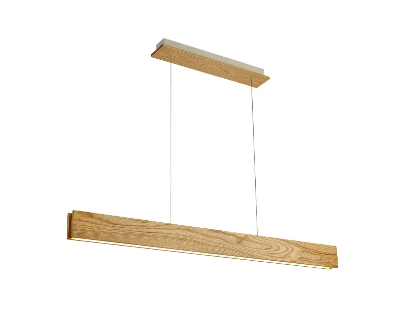 Track lighting with a minimalist track designAries Linear Pendant Ceiling Light, 2 x 20W LED, 3000K, 1662lm, Oak & Matt White, 3yrs Warranty IP20 Track lighting with a minimalist track designAries Linear Pendant Ceiling Light, 2 x 20W LED, 3000K, 1662lm, Oak & Matt White, 3yrs Warranty IP20