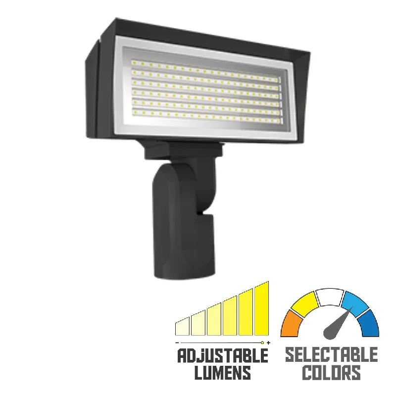 Shock - Resistant Industrial Lighting for Vibrating Machinery AreasLED Flood Light, 52/80W, 10800 Lumens, 4000K/5000K, 120-277V, Slipfitter Mount, Bronze Shock - Resistant Industrial Lighting for Vibrating Machinery AreasLED Flood Light, 52/80W, 10800 Lumens, 4000K/5000K, 120-277V, Slipfitter Mount, Bronze