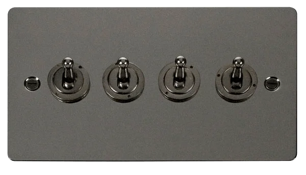 Track lighting with colored glass accentsDefine 10AX 4 Gang 2 Way Toggle  Switch
