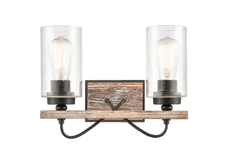 Industrial Wall - Mounted Lighting for Workshop WallsTwo Light Bath Vanity
