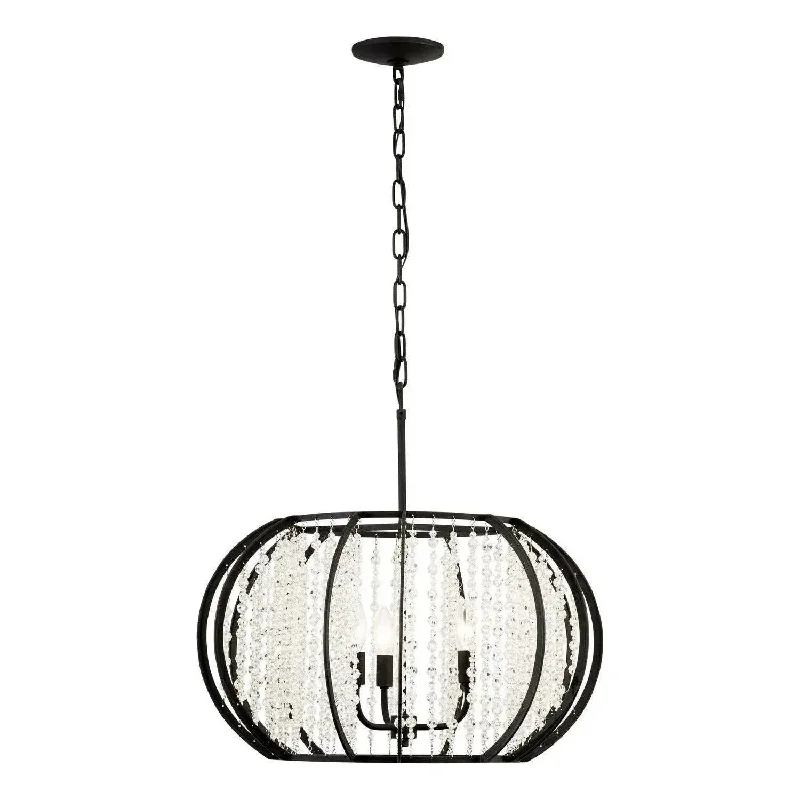 Contemporary track lighting in black finishCaesar Pendant
