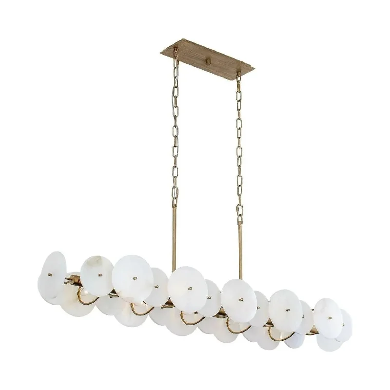 Track lighting with clear glass shadesCosmos Linear Pendant