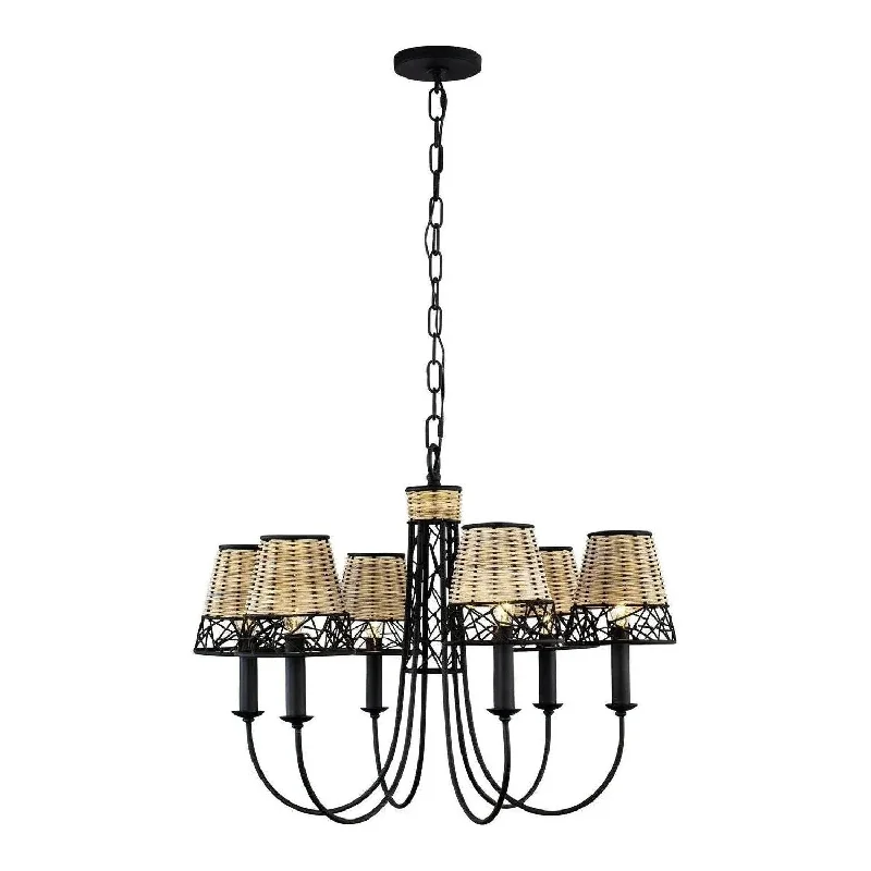 Track lighting with clear glass shadesCayman Chandelier