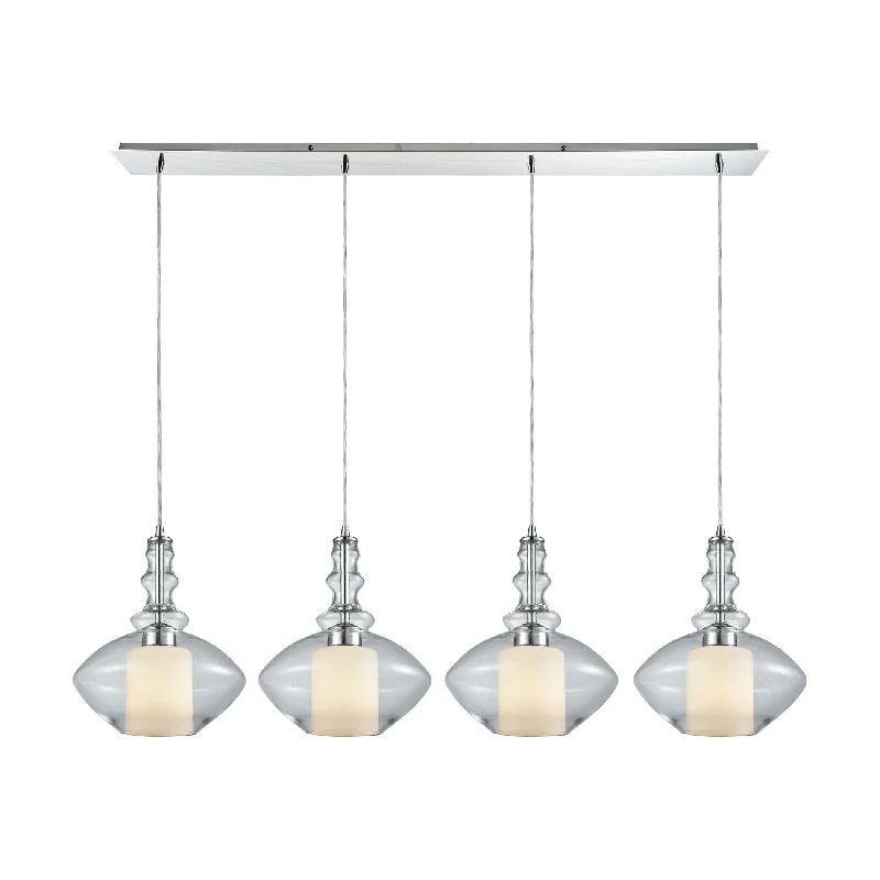 Track lighting for task lighting in workshopsAlora 4-Light Linear Pendant