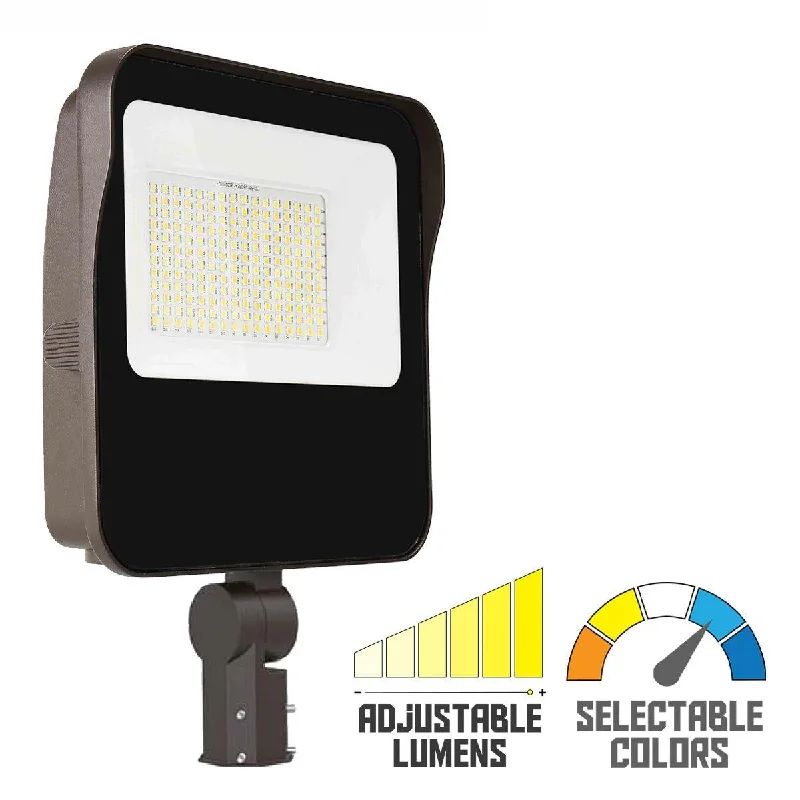 Industrial Lighting for Textile MillsLED Flood Light, 19000 Lm, 120W, 30K|40K|50K, Photocell & Slipfitter Mount, 120-277V Industrial Lighting for Textile MillsLED Flood Light, 19000 Lm, 120W, 30K|40K|50K, Photocell & Slipfitter Mount, 120-277V