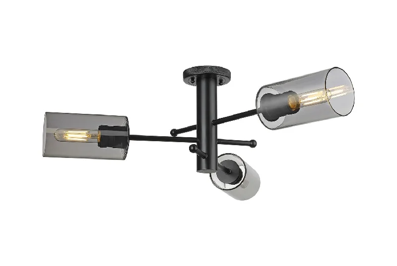 Industrial Lighting with High CRI (Color Rendering Index) for True Color PerceptionDowntown Urban LED Flush Mount Industrial Lighting with High CRI (Color Rendering Index) for True Color PerceptionDowntown Urban LED Flush Mount
