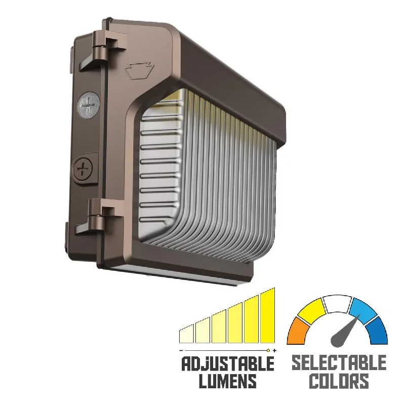 Industrial Task Lighting for Precision WorkstationsSlim LED Wall Pack, 4600 Lumens, 15|25|35W, 30K|40K|50K, On|Off Photocell, 120-277V Industrial Task Lighting for Precision WorkstationsSlim LED Wall Pack, 4600 Lumens, 15|25|35W, 30K|40K|50K, On|Off Photocell, 120-277V