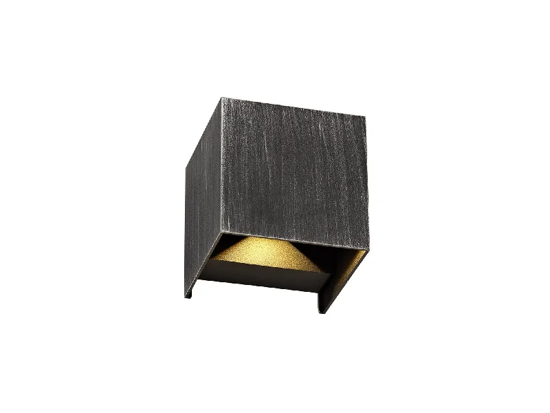 Track lighting with swivel heads for precise aimingAirety Up & Downward Lighting Indoor/Outdoor Wall Lamp, 2 x 3W LED, 3000K, 400lm, IP54, Black & Silver, 3yrs Warranty Track lighting with swivel heads for precise aimingAirety Up & Downward Lighting Indoor/Outdoor Wall Lamp, 2 x 3W LED, 3000K, 400lm, IP54, Black & Silver, 3yrs Warranty