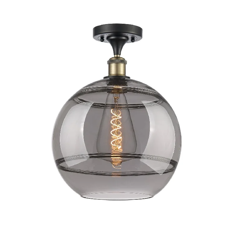 Industrial Area Lighting for Large Open SpacesBallston One Light Semi-Flush Mount