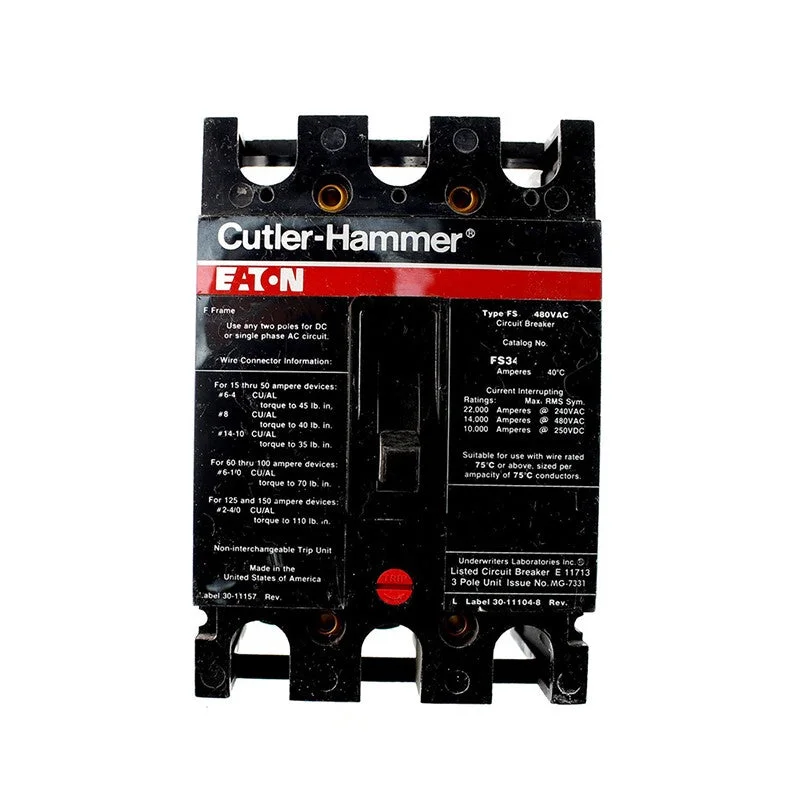 Track lighting for illuminating walkwaysCutler Hammer FS340100A 100 Amp 3-Pole Circuit Breaker