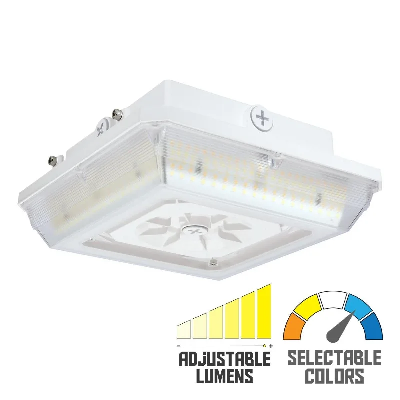 Industrial Lighting for Printing Press FacilitiesLED Parking Garage Canopy Light, 6280 Lumens, 20/50 Watts, 30K/40K/50K, 120-277V Industrial Lighting for Printing Press FacilitiesLED Parking Garage Canopy Light, 6280 Lumens, 20/50 Watts, 30K/40K/50K, 120-277V
