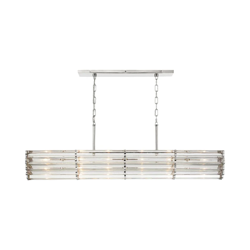 Track lighting for replacing old fluorescent fixturesElliot Linear Chandelier