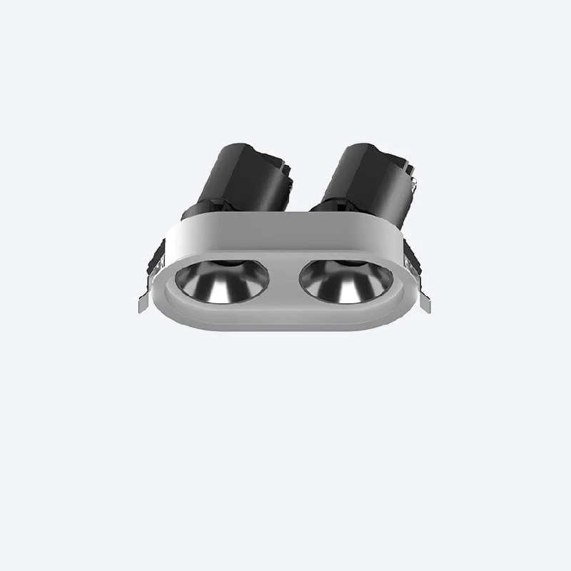 Track lighting with multiple heads for flexibilityLYKA DUO LED DOWNLIGHT DIMMABLE