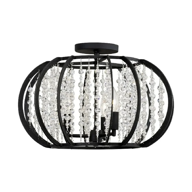 Modern track lighting with LED bulbsCaesar Semi-Flush Mount